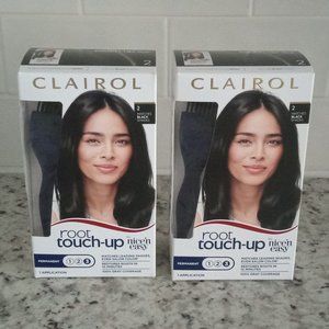 2 Boxes Of Clairol Root Touch-Up by Nice'n Easy, Color 2 Black